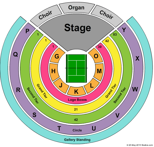 Royal Albert Hall Tennis Seating Chart